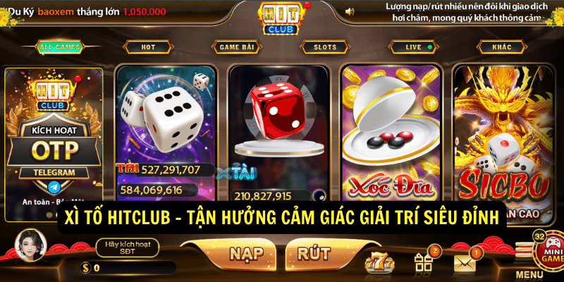 Xì tố Hitclub - Trải nghiệm sòng bài đẳng cấp thế giới 1 Xi to Hitclub Tan huong cam giac giai tri sieu dinh